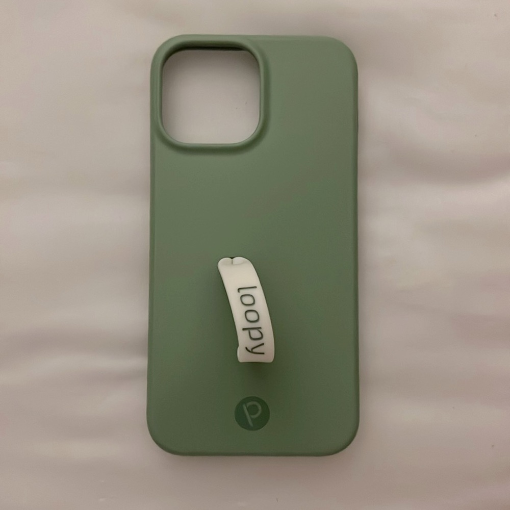 Sage green Loopy case IPhone 13pro max